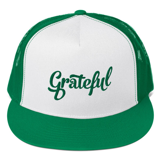 Grateful Trucker Cap (with Green)