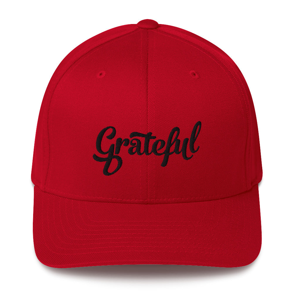 Grateful Fitted Hat (with Black)