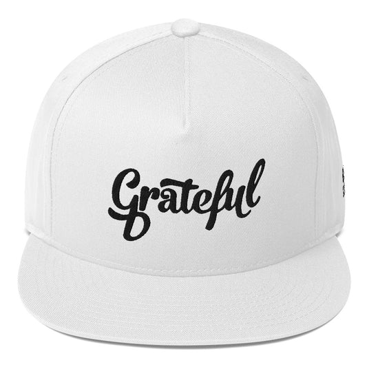 Grateful Flat Bill Snapback Hat
