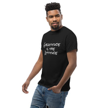 Load image into Gallery viewer, Gratitude is the Attitude - Men&#39;s Classic Tee
