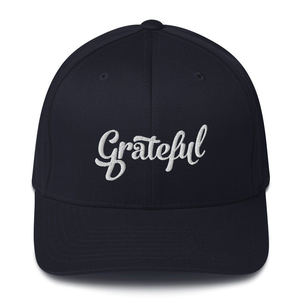 Grateful Fitted Hat (with White)