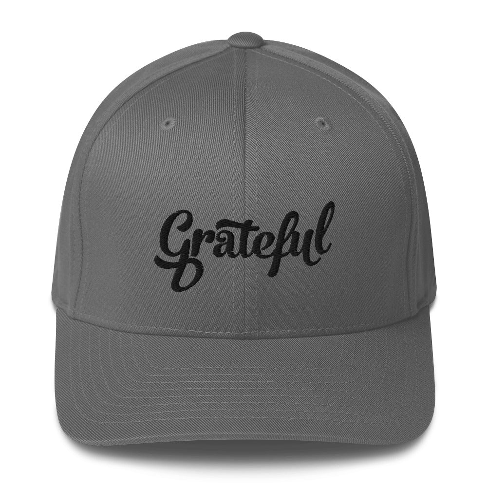 Grateful Fitted Hat (with Black)