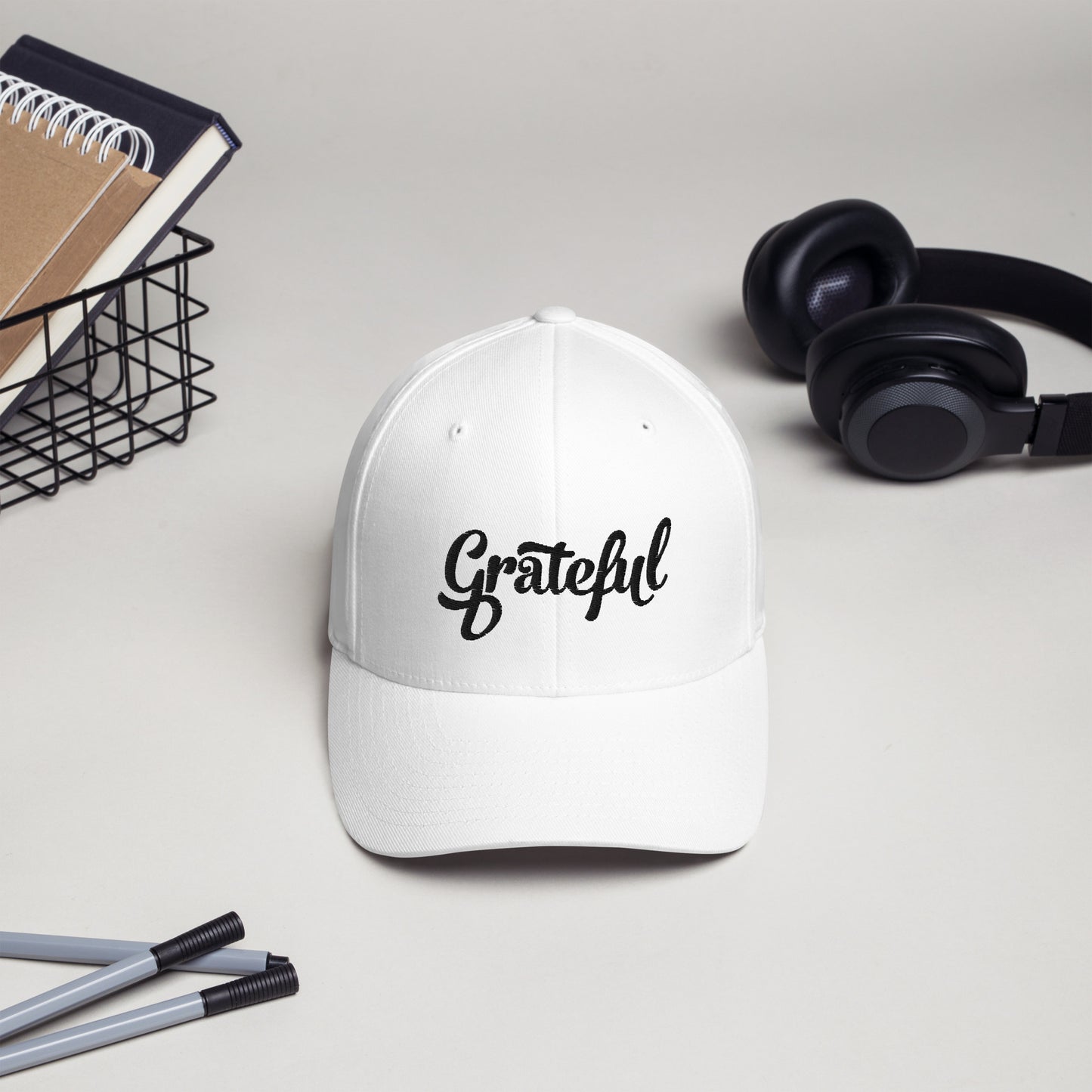 Grateful Fitted Hat (with Black)