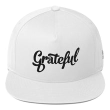Load image into Gallery viewer, Grateful Flat Bill Snapback Hat
