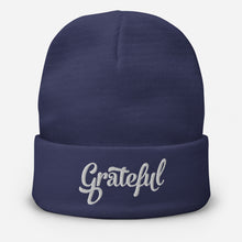 Load image into Gallery viewer, Grateful Embroidered Beanie
