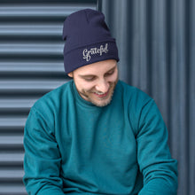 Load image into Gallery viewer, Grateful Embroidered Beanie
